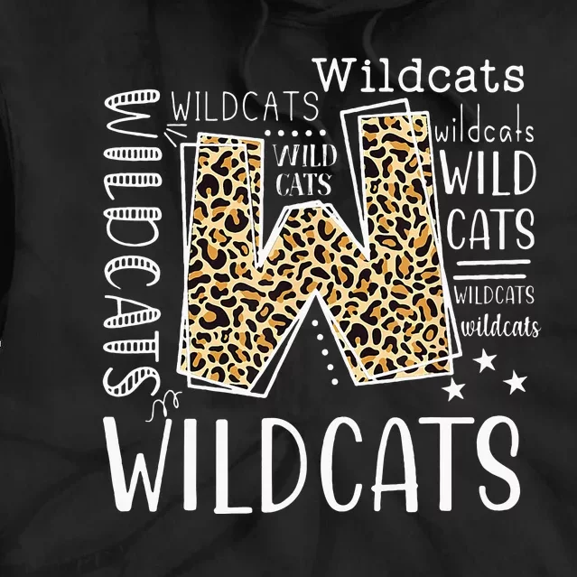 Wildcats Funny Wildcat Lover Tie Dye Hoodie