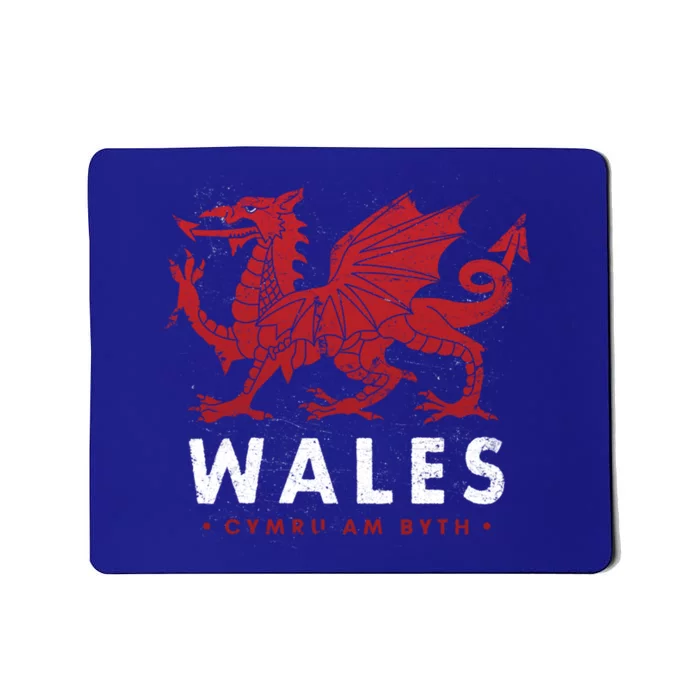 Wales Flag Welsh Dragon Baner Cymru Am Byth Welsh Meaningful Gift Mousepad