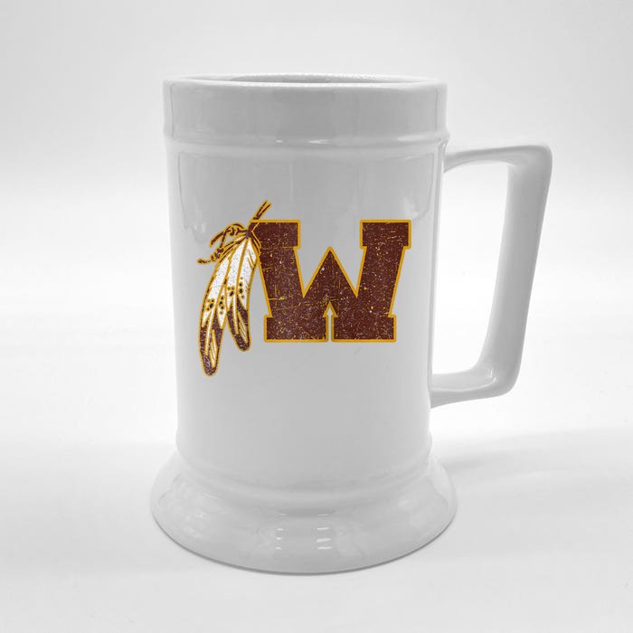 Washington Feather Front & Back Beer Stein