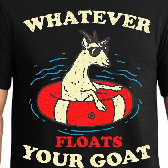 Whatever Floats Your Goat Summer Float Trip River Tubing Pajama Set