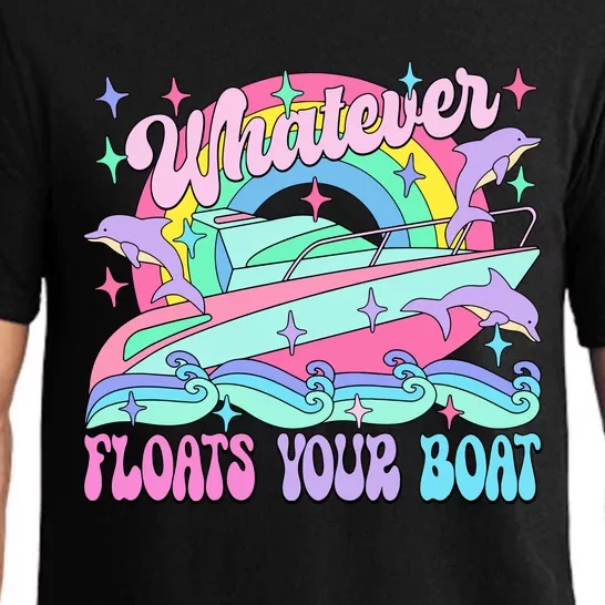 Whatever Floats Your Boat Ship Crusing Cruise Trip Vacation Matching Pajama Set