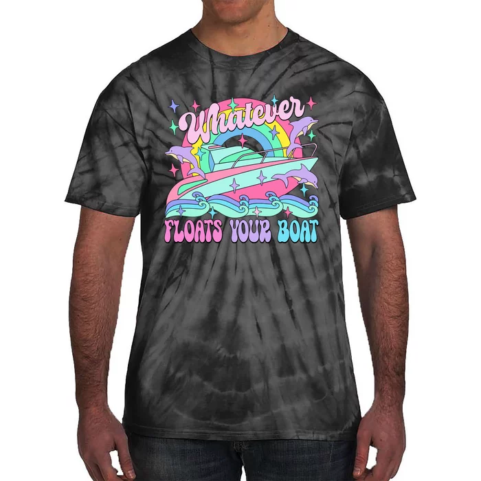 Whatever Floats Your Boat Ship Crusing Cruise Trip Vacation Matching Tie-Dye T-Shirt