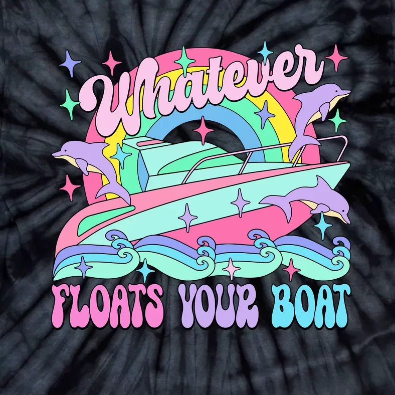 Whatever Floats Your Boat Ship Crusing Cruise Trip Vacation Matching Tie-Dye T-Shirt