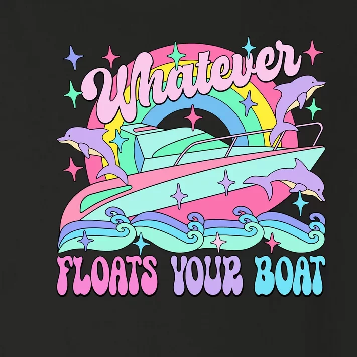 Whatever Floats Your Boat Ship Crusing Cruise Trip Vacation Matching Toddler Long Sleeve Shirt