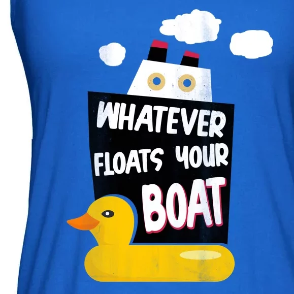 Whatever Floats Your Boat Ladies Essential Flowy Tank