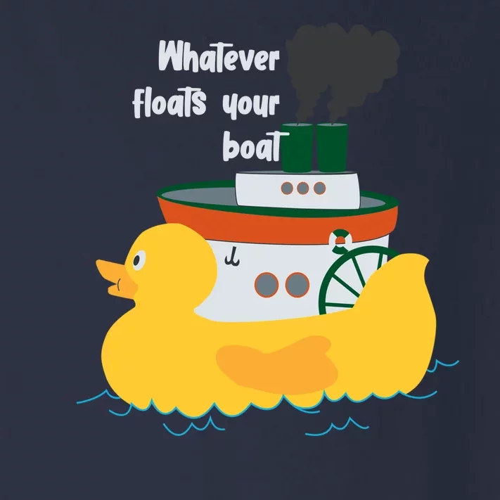 Whatever Floats Your Boat Funny Floaty Duck Toddler Long Sleeve Shirt