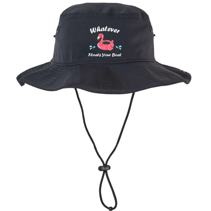 Whatever Floats Your Boat Funny Flamingo Legacy Cool Fit Booney Bucket Hat