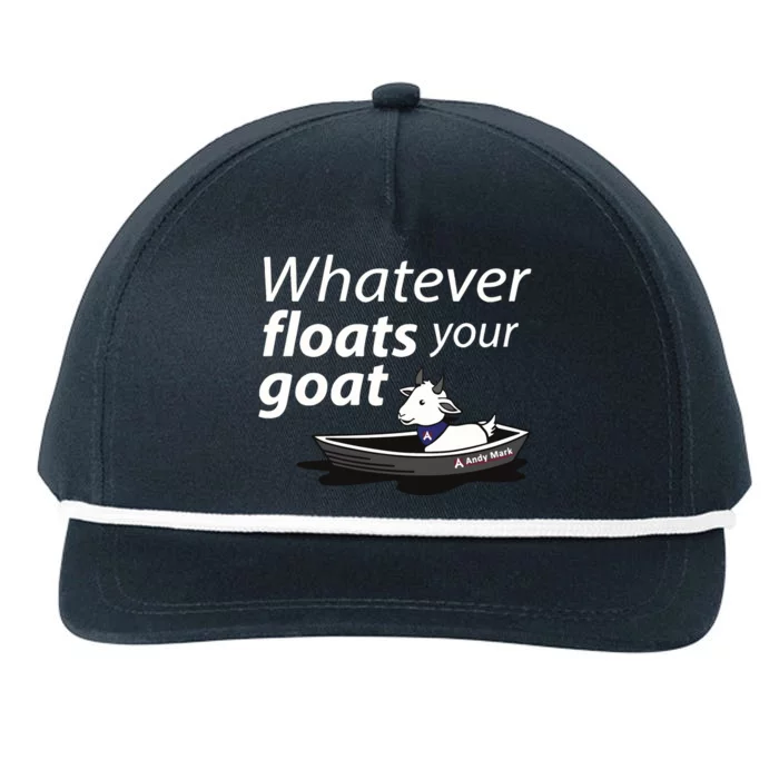 Whatever Floats Your Goat Snapback Five-Panel Rope Hat