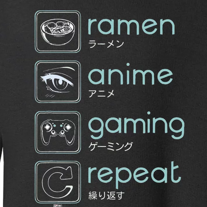 Wakeup Gaming Again Ra Anime Gaming Restart Toddler Sweatshirt