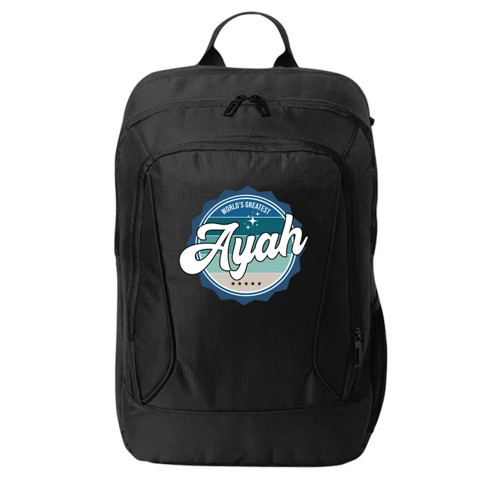 Worlds Greatest Ayah Indonesian Dad Cool Gift City Backpack