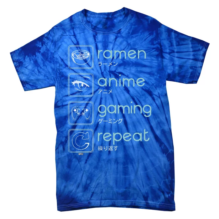 Wakeup Gaming Again, Ra Anime Gaming Restart Tie-Dye T-Shirt