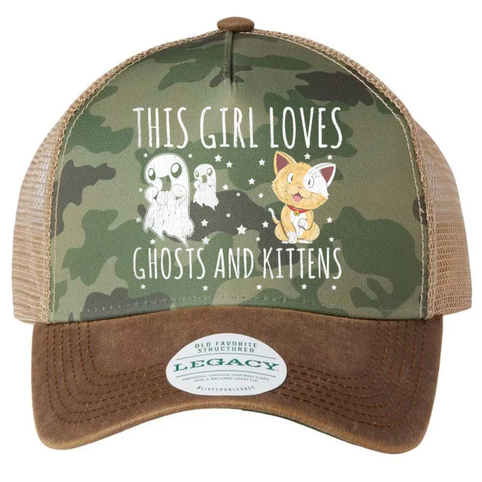 Women Ghosts And Kittens Lover This Loves Funny Legacy Tie Dye Trucker Hat