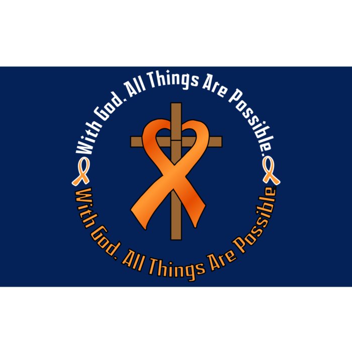 With God All Things Are Possible Multiple Sclerosis Awareness Bumper Sticker