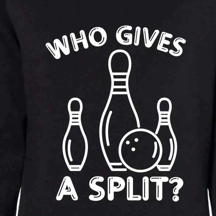 Who Gives A Split Funny Bowling Balls Womens California Wash Sweatshirt