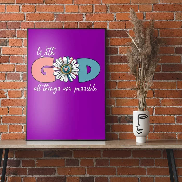 With God All Things Are Possible Poster