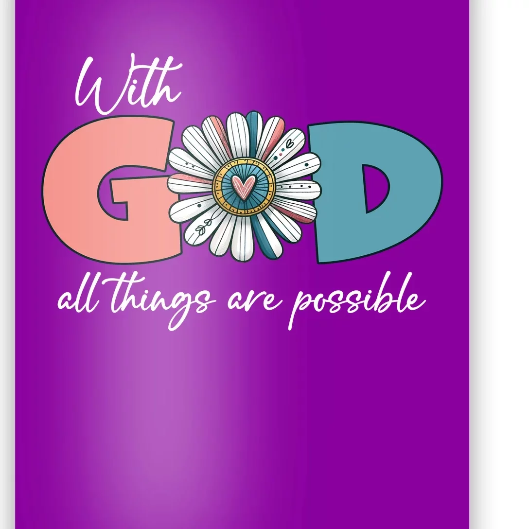 With God All Things Are Possible Poster