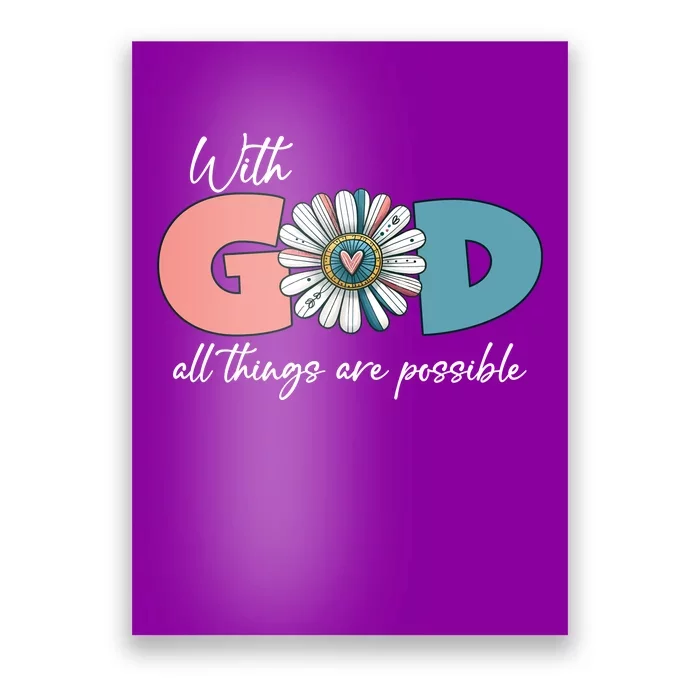 With God All Things Are Possible Poster