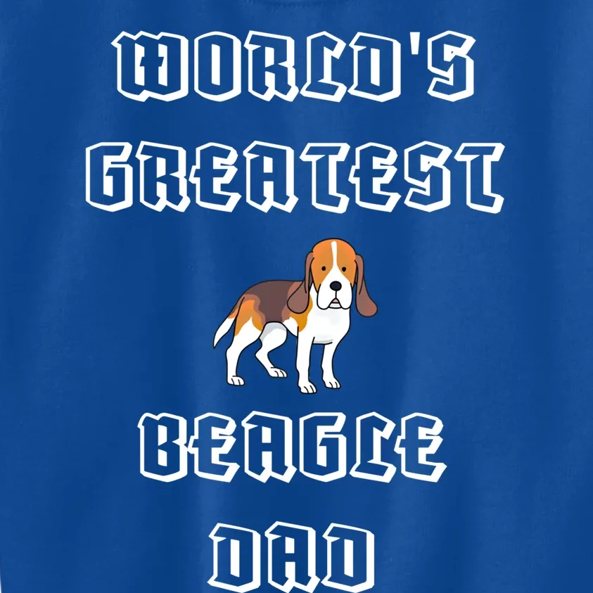 Worlds Greatest Beagle Dad Gift Kids Sweatshirt