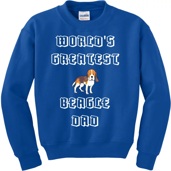 Worlds Greatest Beagle Dad Gift Kids Sweatshirt