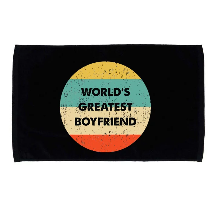 Worlds Greatest Boyfriend Microfiber Hand Towel