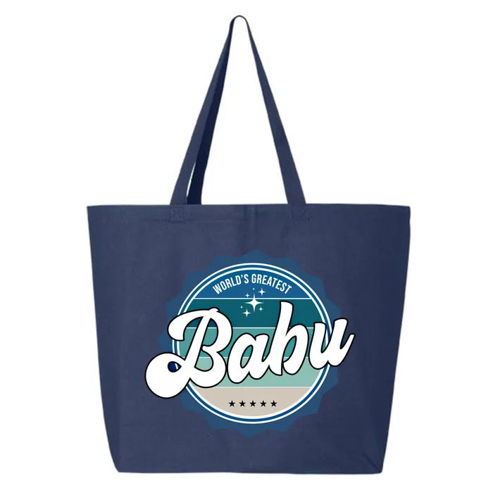 Worlds Greatest Babu Sardinian Dad Gift 25L Jumbo Tote