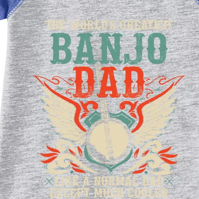 Worlds Greatest Banjo Dad Funny Banjo Player Banjo Lover Funny Gift Infant Baby Jersey Bodysuit