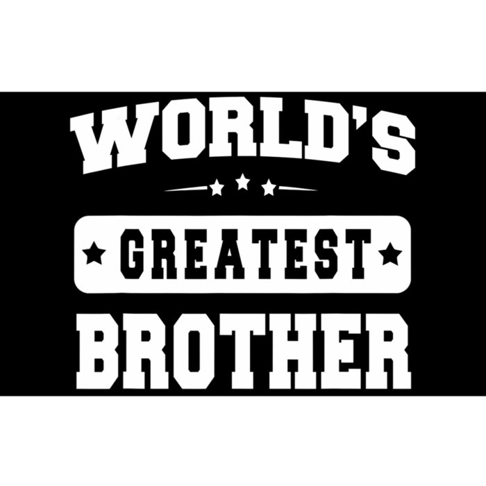 Worlds Greatest Brother Relative Sibling Bumper Sticker