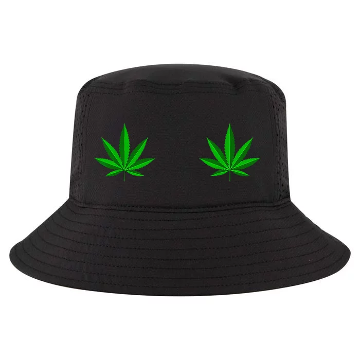 Weed Green Boobs Cannabis Stoner 420 Marijuana Cool Comfort Performance Bucket Hat