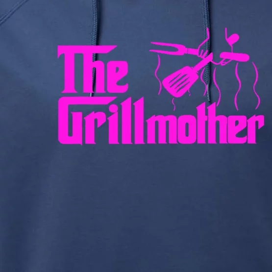 Wo Grillfather Bbq Timer Barbecue Funny Tee Chef Bbq Cute Gift Performance Fleece Hoodie