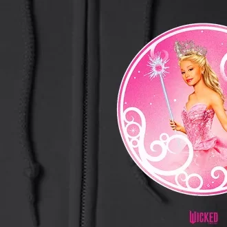 Wicked Glinda Bubble Pose Full Zip Hoodie