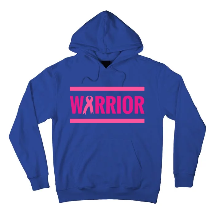 Warrior Gift Breast Cancer Awareness Ribbon Gift Fighter Warrior Gift Tall Hoodie