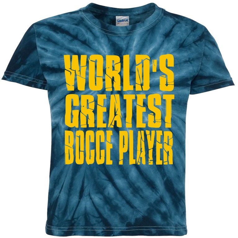 World Greatest Bocce Kids Tie-Dye T-Shirt