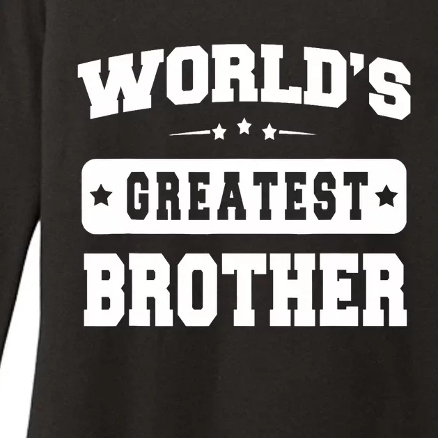 World's Greatest Brother Relative Sibling Gifts Idea Womens CVC Long Sleeve Shirt