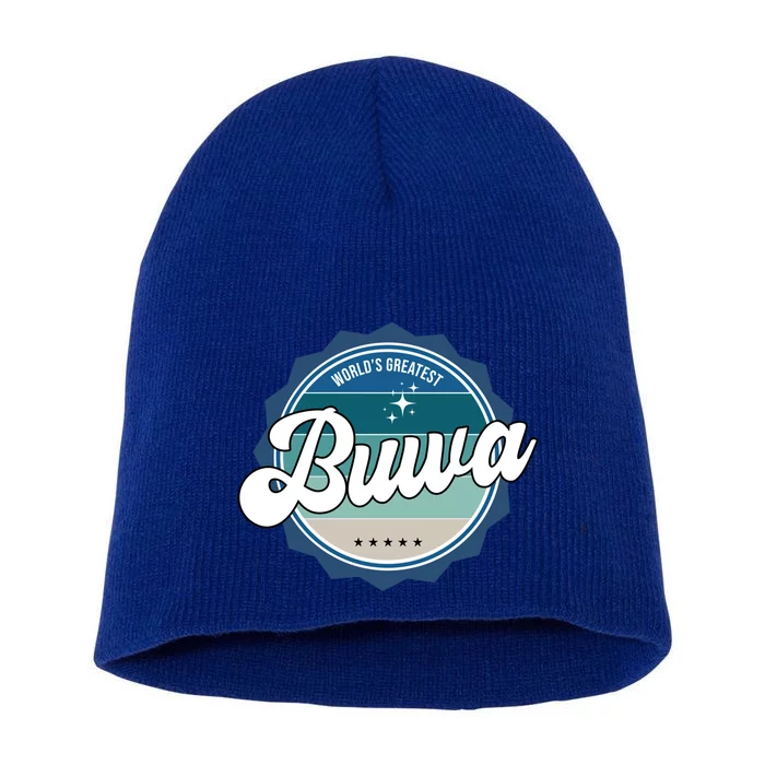 Worlds Greatest Buwa Nepali Dad Gift Short Acrylic Beanie