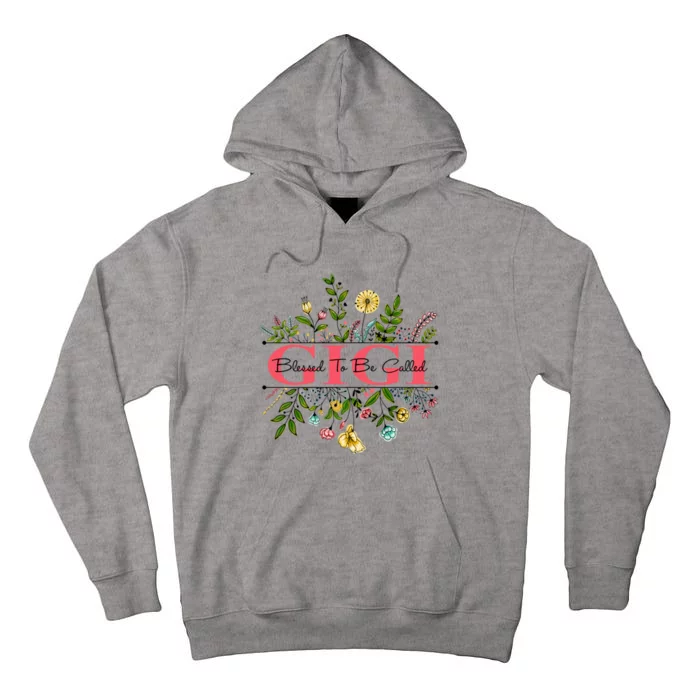 Wildflower Gigi Blessed To Be Called Gigi Colorful Graphic Tall Hoodie