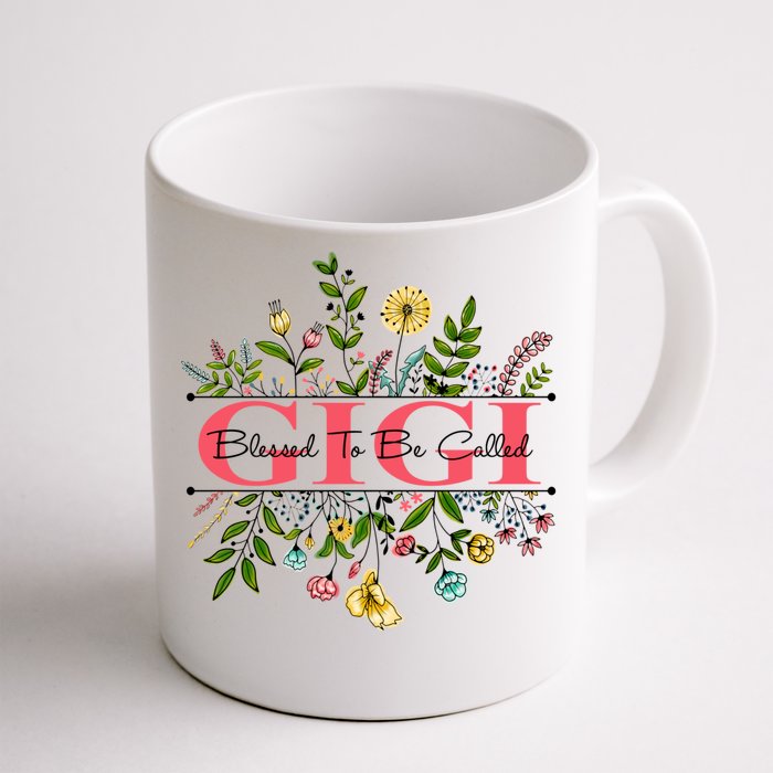 Wildflower Gigi Blessed To Be Called Gigi Colorful Graphic Front & Back Coffee Mug