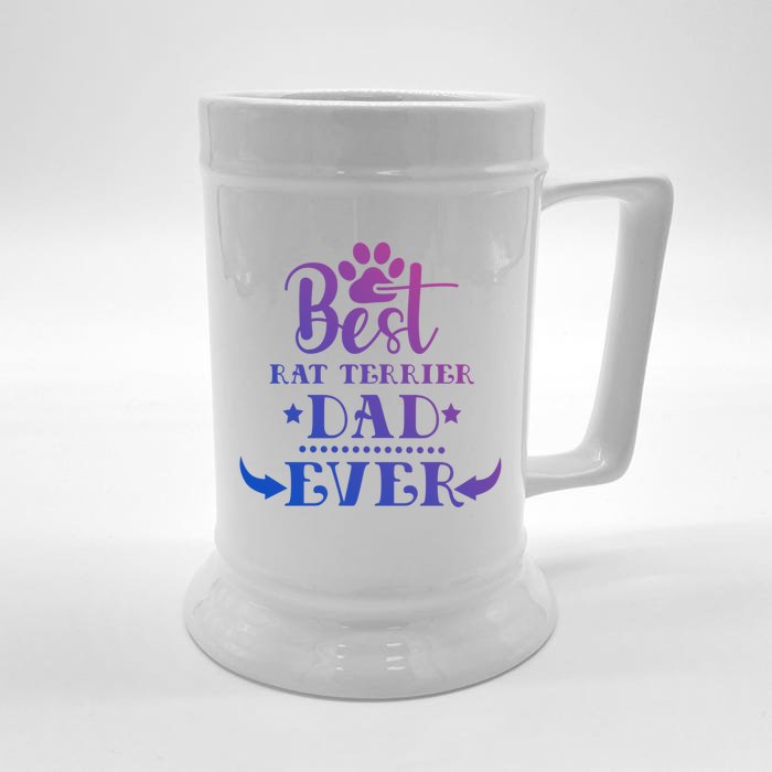 World's Greatest Best Rat Terrier Dog Dad Ever Meaningful Gift Front & Back Beer Stein