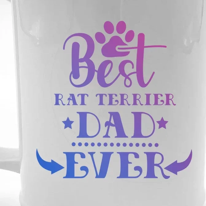 World's Greatest Best Rat Terrier Dog Dad Ever Meaningful Gift Front & Back Beer Stein