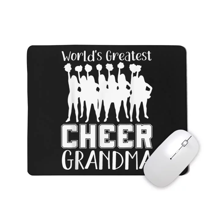 Worlds Greatest Cheer Grandma Funny Cheerleading Cheerleader Mousepad