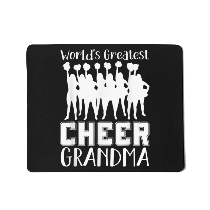 Worlds Greatest Cheer Grandma Funny Cheerleading Cheerleader Mousepad