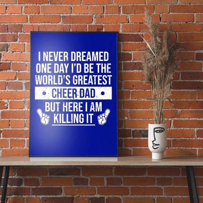 Worlds Greatest Cheer Dad Cheerleading Gift Poster