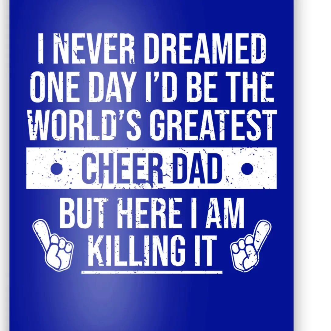 Worlds Greatest Cheer Dad Cheerleading Gift Poster