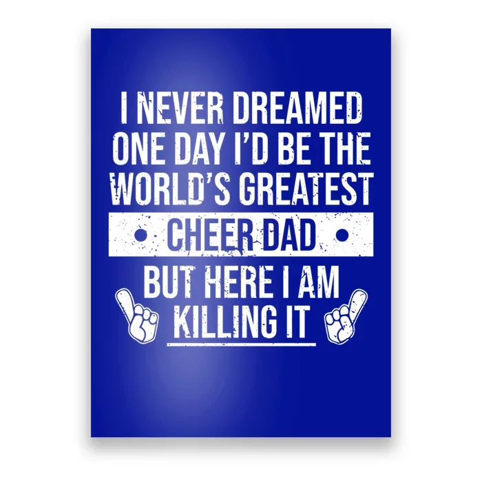 Worlds Greatest Cheer Dad Cheerleading Gift Poster