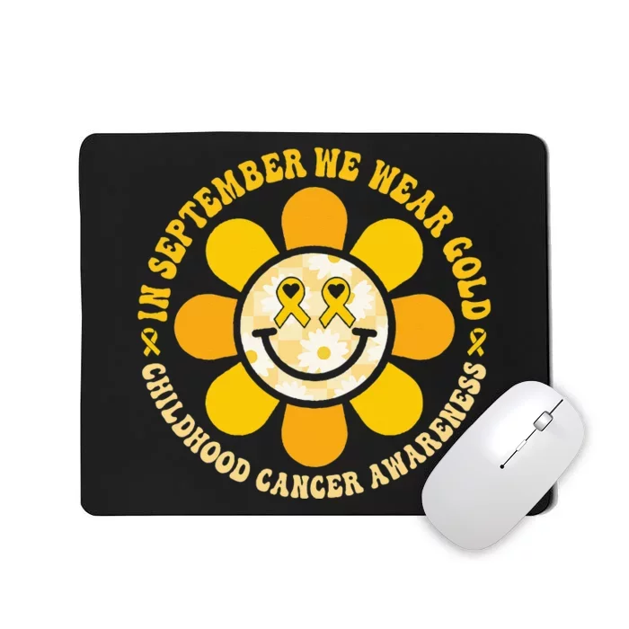 Wear Gold Childhood Cancer Awareness Warrior Fight Hippie Mousepad