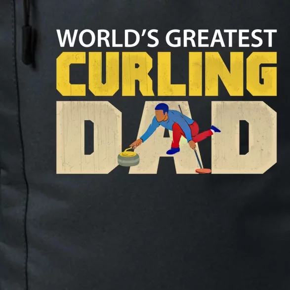 Worlds Greatest Curling Dad Novelty Curling Great Gift Daily Commute Backpack