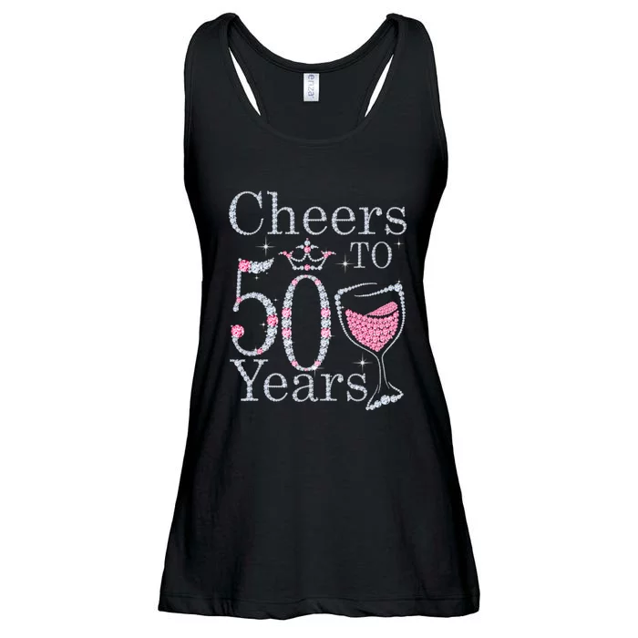 Women Gift Cheers To 50 Years 1969 50Th Birthday Gift For Womens Ladies Essential Flowy Tank