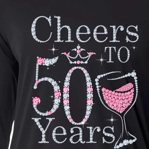 Women Gift Cheers To 50 Years 1969 50Th Birthday Gift For Womens Cooling Performance Long Sleeve Crew