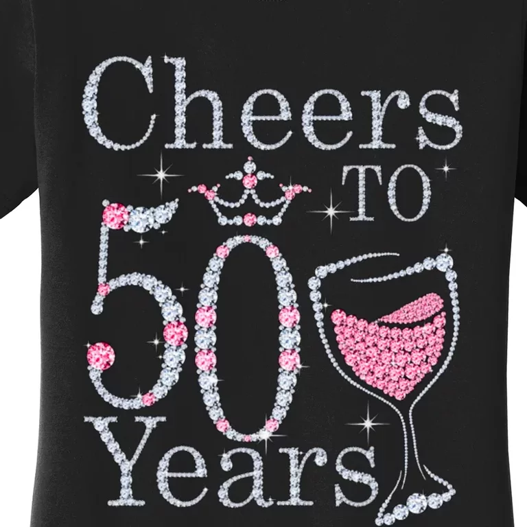 Women Gift Cheers To 50 Years 1969 50Th Birthday Gift For Womens Women's T-Shirt