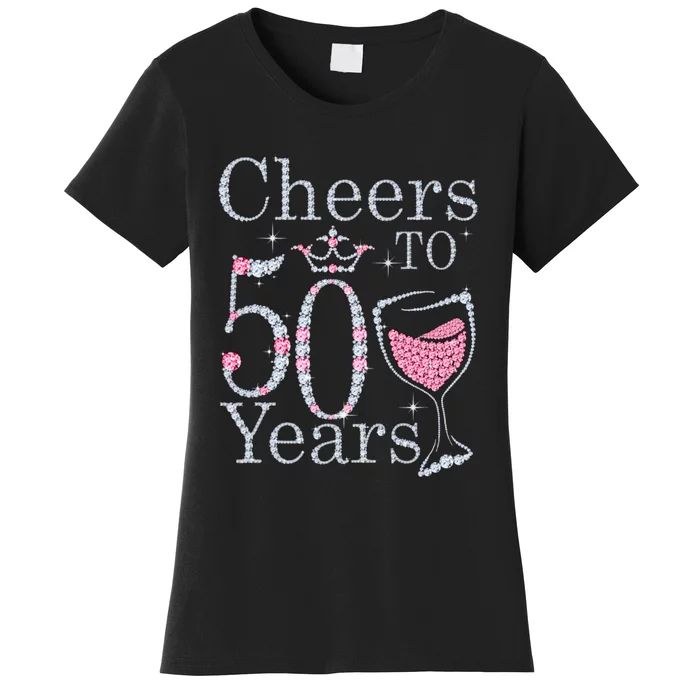 Women Gift Cheers To 50 Years 1969 50Th Birthday Gift For Womens Women's T-Shirt