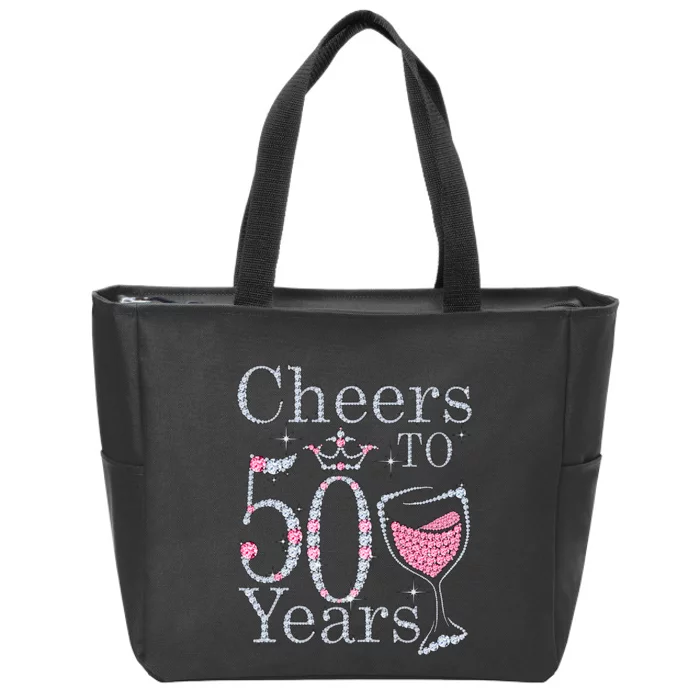 Women Gift Cheers To 50 Years 1969 50Th Birthday Gift For Womens Zip Tote  Bag
